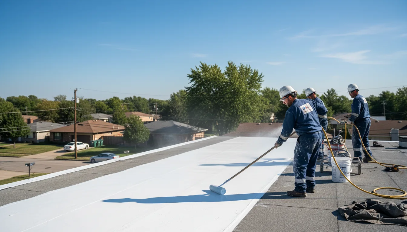 Commercial roof coating in Benson, VT near me
